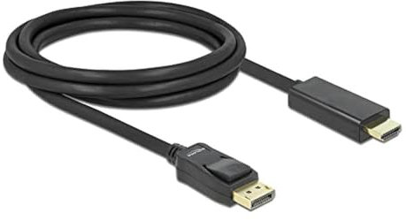 Delock Kabel Displayport 1.2 Stecker zu High Speed HDMI A Stecker 2 m 4K UHD