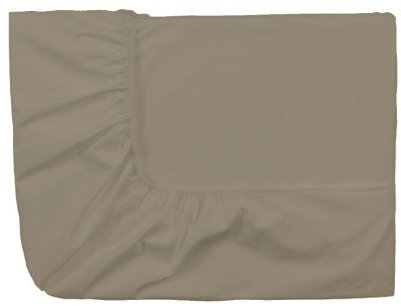 ESSIX Royal Line Spannbettlaken, Perkal-Baumwolle, Taupe, 90 x 200 cm