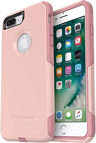 OtterBox COMMUTER SERIES Case for iPhone 8 PLUS & iPhone 7 PLUS (ONLY) - Retail Packaging - BALLET WAY (PINK SALT/BLUSH)