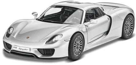 Revell Modellbausatz Auto 1:24 - Porsche 918 Spyder im Maßstab 1:24, Level 4, originalgetreue Nachbildung mit vielen Details, , Model Set mit Basiszubehör, 67026