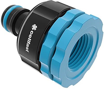 Cellfast Connettore Rubinetto Femmina ENERGO™ 21-26,5-33,3 mm, 1/2, 3/4, 1, Materiale ABS, 53-210