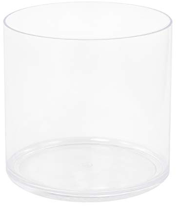 Royal Imports Blumenvase aus Acryl, dekoratives Herzstück für Zuhause oder Hochzeit – bruchfest – Zylinderform, 15,2 cm hoch, 15,2 cm Öffnung