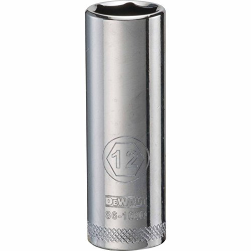 DEWALT DWMT86100OSP 6 Point 1/4'' Drive Deep Socket 12MM