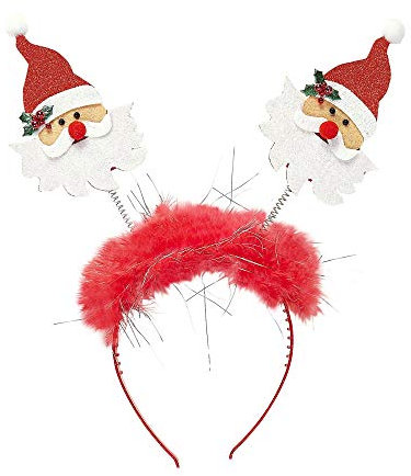 W WIDMANN MILANO Party Fashion 07050 - Santa Claus Haarreif, Accessoire, Haarschmuck, Kopfschmuck, Weihnachten, Karneval, Fasching, Mottoparty