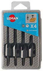 LEMAN S.A LCA20424 203.500.04 Coffret 4 fraisoirs