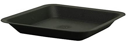 Soucoupe carrée noire - 33.5 x 33.5cm