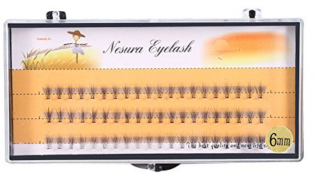 Extension de faux cils naturels et doux cils de luxe VOLUME Flase Fans cils 3d (6 mm)