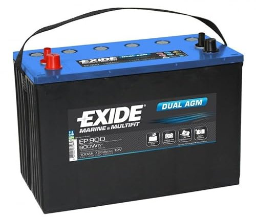 - EXIDEBATTERIE EXIDE DUAL AGM EP900 12V 100AH 720A