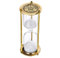 SuLiao Vintage-Messing-Sanduhr-Ständer, 60 Minuten, Reloj De Arena 1 Hora, Metall-Sanduhr, Antikes Sandglas mit Weißem Sand für Zuhause, Büro, Dekoration