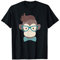 Hipster Monkey mit Fliege und Brille T-Shirt
