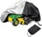 Coverify Outdoors Lawn Mower Cover Heavy Duty Waterproof 300D Oxford Fabric, Universal Fits Decks up to 54 Lawn Tractor Cover, Black&Silver Color