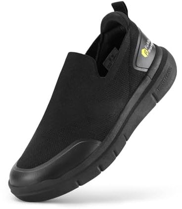 FitVille Scarpe Slip on Uomo Pianta Larga Sneaker Casual Scarpe da Passeggio Comode Scarpe da Running Leggere Pantafole Uomo per Piedi Gonfi 43 EU X-Larga