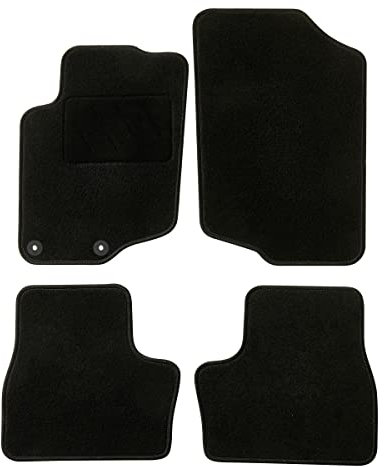 DBS - Tapis de Voiture - sur Mesure pour 207/207SW (2006-2014) - avec Clips de Fixation - Tapis de Sol antidérapant pour Automobile - 4 pièces