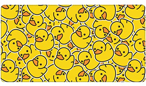 Yellow Ducks Large Mouse Pad Gaming Mousepad XXL 15.8×29.5 in Non-Slip Rubber Base Desk Mats on Top of Desks Mouse Pads for Wireless Mouse Computer Desks Accessories