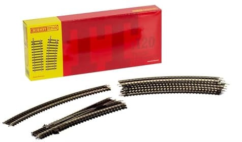 Hornby TT8032 TT Gauge Track Pack 3 – Zusätzliche Gleisteile für Modelleisenbahn-Sets, Spielzeugeisenbahn-Gleisteile, beinhaltet: 6 x TT8004, 1 x TT8006, 2 x TT8009 – Hobbys für Männer – Maßstab 1:120