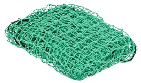 Relaxdays Anhängernetz, dehnbar bis 2x3m, Ladungssicherungsnetz, Abdecknetz Autoanhänger, ungedehnt 1,25x2,1 m, PE, grün
