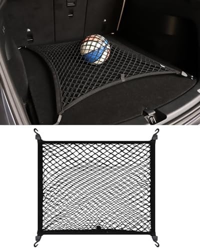 Elastic Trunk Net Cargo Net Floor Style for Tesla Model Y 2020-2025 - Premium Trunk Organiser and Storage - Luggage Net for Crossover for Tesla Model Y