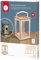 Rayher Holz Laterne Basic, mit Griff,15,3 x 15,3 x 26,5 cm, Holzbausatz, 15-tlg., FSC zertifiziert, Windlicht, für LED-Kerze, Lichterkette, 64644505