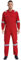 Mufeng Adult Unisex High Visability Work Coveralls Dustproof Dungarees Overalls Boiler Suits Red M/165
