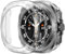 Misxi 2 Pezzi PC Cover Protettiva per Samsung Galaxy Watch Ultra 47mm, Custodia Ultra Sottile Antiscivolo Anti-graffio con Vetro Temperato per Galaxy Watch 7 Ultra, Trasparente