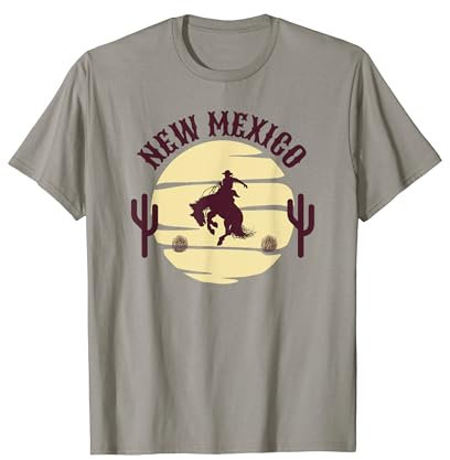 New Mexico Western Desert Rodeo Cowboy Sunset T-Shirt