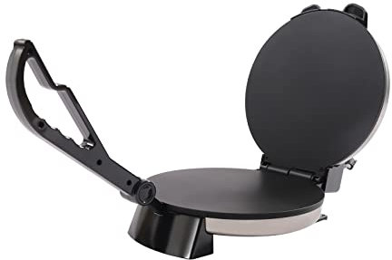 Roti Maker Edelstahl Tortilla Presse 1800W Chapati Roti Maker mit Antihaftbeschichtung Temperatur Einstellbar