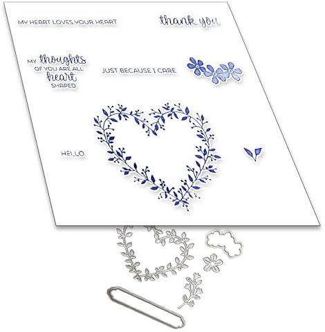 2025 Neue Weihnachten Tiere und Blumen Metall Schneiden Sterben Und Stempel Set, Für DIY Kunst Geburtstage Scrapbooking Handwerk Supplies Stamping Fotoalbum (M0868-stempel und Stanzformen Set)