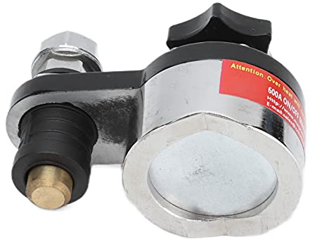 RASTKY Magnetische Schweiß-Erdungsklemme, Starker Halt, Schaltbarer Erdungsmagnet für Schweißarbeiten, Eisen, 1 Stk (MWGC1-600F)