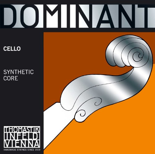 Thomastik Einzelsaite für Cello 1/2 Dominant - C-Saite Nylonkern, Chrom umsponnen, mittel