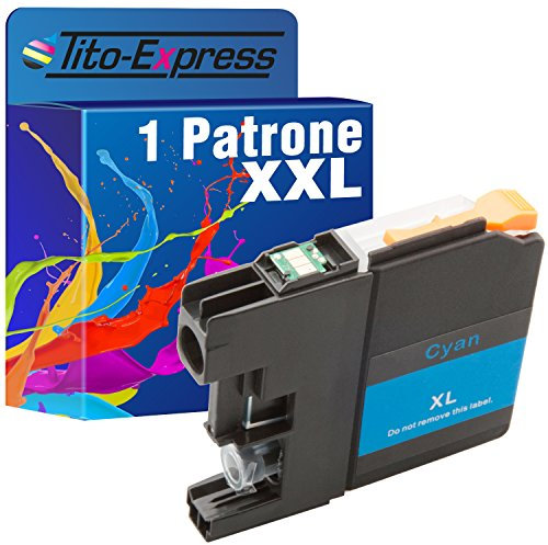 Tito-Express PlatinumSerie 1x Tinten-Patrone XXL kompatibel mit Brother LC223 Cyan | Geeignet für Brother 4420DW 4625DW 880DW 480DW 680DW 5625DW 5320DW 5620DW 5720DW 4620DW 4120DW 562DW