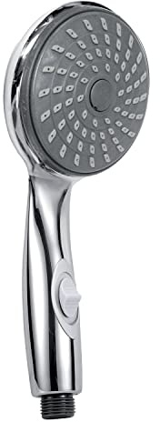 Wirquin 60720770 Flora Handbrause 1 Strahl mit Stop-Funktion verchromt | Stop Jet, wassersparend, Anti-Kalk, kompatibel mit allen Schläuchen, ACS