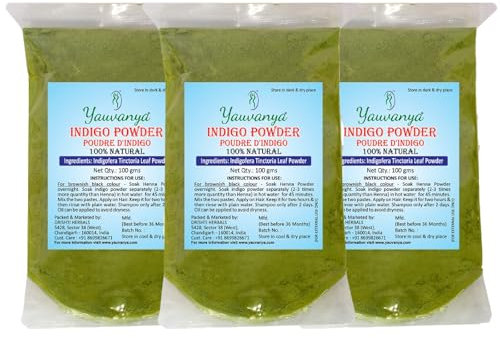 Yauvanya Pure Indigo Pulver für die Haare - 3 X 100 Gms…