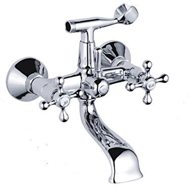 Hochwertige Nostalgie Retro Armatur für die Badewanne mit Handbrause und Brauseschlauch Z-4500-3