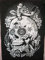 Totenkopf und Rosen, Indian Poster Wall Decor, Hippie Wandteppiche, Bohemian Wandbehang, Gypsy Wohnheim Room Dekorationen, Boho Art Wand, Größe 76,2 x 101,6 cm