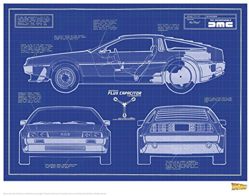 Fanattik Retour vers Le Futur illustré Lam numéro 6 41X29 Cm