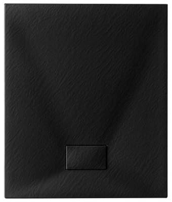 Plato de ducha Stone Essence Slim rectangular negro 80 x 140 cm H 26 mm