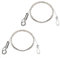 KINDPMA 2 Piezas Cable de Colgar de Acero Inoxidable 1.5 mm×2 m Alambre Trenzado Acero Cable Acero Trenzado para Colgar Marco de Imagen Ropa Cuadros Soporte 30Kg