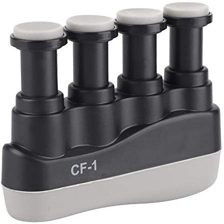 Bnineteenteam Fingerverstärker Spannkraft einstellbar Handverstärker Handgrifftrainer Fingertrainer für Sportler, Musiker, Kletterer(Schwarz) Musikinstrumentenzubehör