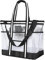 Vulken Strandtasche aus Netzstoff, 42 l, extra groß Mehrzweck-Tragetasche Schultertasche für Picknick, Reisen, Einkaufen und Fitnessstudio. 9 Taschen Top Zip Quick Dry Schwimmtasche Damen Herren.