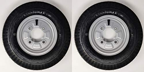 BITS4REASONS STARCO K371 Premium 8 inch 4.80/4.00-8 Trailer Wheels & Tyres 115MM PCD 1 Pair (Erde & Maypole)