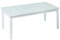 LOLAhome Mesa de Centro elevable para Exterior de Cristal y Aluminio Blanca, de 120x60x48 cm