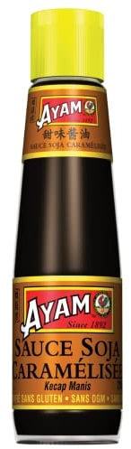 AYAM Sauce Soja Caramélisée | Haute Qualité | Saveurs Authentiques d'Asie | Idéale pour cuisiner chez Soi | Marinades et Grillades | Alimentation Saine | Sans Gluten | Sans Conservateurs - 210ml