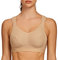 AGONVIN Sports Bras for Women High Impact Plus Size Support Wirefree Running Control Beige 36F