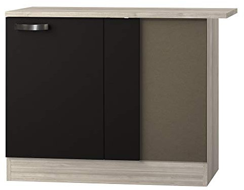 OPTIFIT Kult Eckunterschrank incl. ARBEITSPLATTE »Faro«, grau, Breite 110 cm, UEL106-9+KUFR