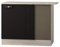 OPTIFIT Kult Eckunterschrank incl. ARBEITSPLATTE »Faro«, grau, Breite 110 cm, UEL106-9+KUFR