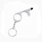 No-Touch Door Opener, 1pcs No-Touch Door Opener Opener Keyring Tool Safe Touch Key for Outdoor ATM Machine Elevator(Silver)