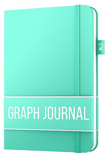 Scribbles That Matter Notizbuch a5 kariert for writing | 150 Seiten, 120 g/m² dickes Papier mit Haftnotizen, Stifthalter, Gummiband, (V)-Leder-Hardcover notizbuch kariert, 5,75 x 8,2 Zoll