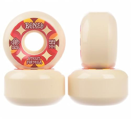 Bones Wheels STF Retros 103a V5 Sidecut Skateboard-Räder, weiß, 52 mm