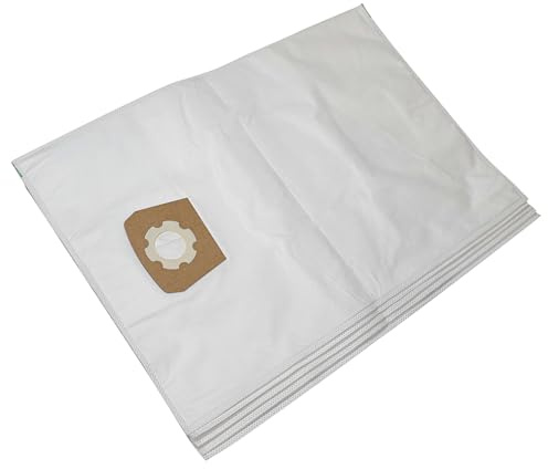 vhbw 5x Staubsaugerbeutel kompatibel mit Kärcher NT 65/2 Eco Tc | NT 65/2 Eco Me Tc Staubsauger - Mikrovlies, 30l Füllvolumen, 33cm x 27cm, Weiß