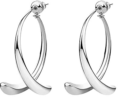 ROMIDA Edelstahl Ohrsteckers für Damen, Hypoallergen Quastenohrringe vergoldete quadratische Ohrringe, 925 Silber Zirkonia Stein Schliff, Geschenke Hypoallergen Ohrringe